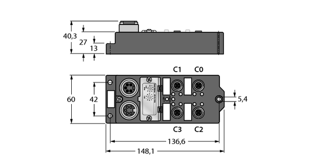 Turck FDNQ-S0800-T, FDNQ-XSG08-T