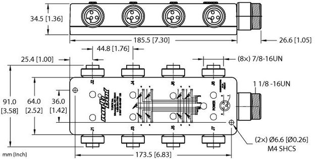 Turck 8 RKF 30-X9-RSF120