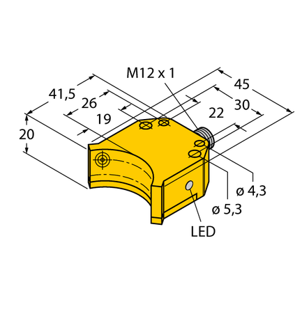 Turck NI4-DS20-2AP6X2-H1141, NI4-DS20-2Y1X2-H1140, NI4-DS20-2Y1X2-H1146