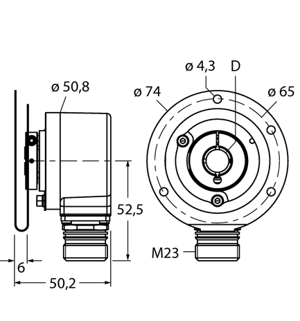 Turck RI-12H10E1-2B3600-12M23