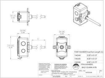 ACI BN2110-INW-2.5-PB, BN2110-INW-4-PB