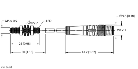 Turck BI1-EG05-AP6X-0.3-PSG3M, BI1-EG05-RP6X-0.2-PSG3M