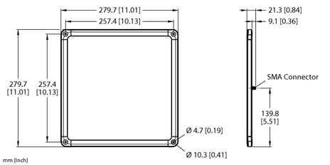 Turck TN-UHF-ANT-Q280-ETSI, TN-UHF-ANT-Q280-FCC