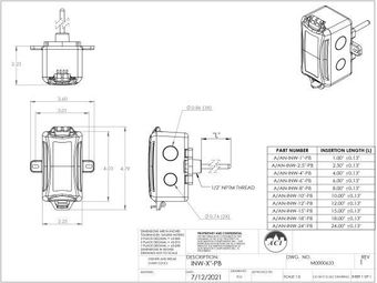ACI A/1K-NI-INW-6"-PB