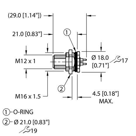 Turck FSFD46PT-P/M16