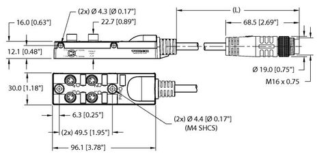 Turck TB-4M8M-4-1-BSM14