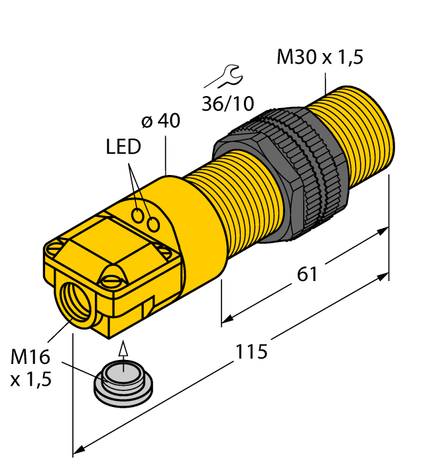 Turck BI10-P30SR-FZ3X2, BI10-P30SR-VN4X2, BI10-P30SR-VP4X2, NI15-P30SR-VN4X2, NI15-P30SR-VP4X2, TURCK