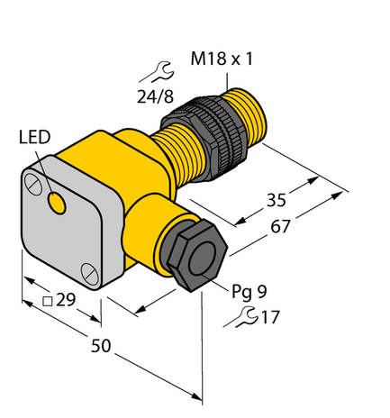Turck BI5-P18SK-Y1X, NI10-P18SK-Y1X