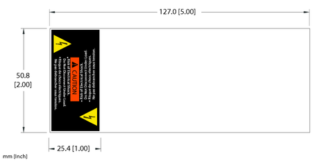 Turck CAUTION LABEL,PWR,7.2-30MM,UL-R (10/BAG)
