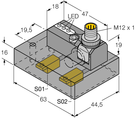 Turck NI2-ISI-0.055-BDS-2AP6X3-H1141/S34W I SI2