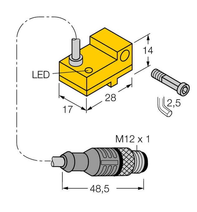 Turck BIM-NST-AP6X-0.2-RS4T W/O BKT, BIM-NST-RP6X-0.2-RS4T W/O BKT