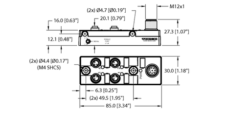 Turck TB-4M8Z-3-FS8, TB-4M8Z-3N2-FS8, TB-4M8Z-3P2-FS8