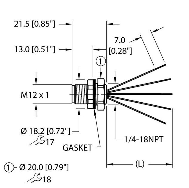 Turck EFSBQ-A5.500.2-0.5, EFSBQ-A5.500.2-2, EFSVQ-A5.500.2-0.5, EFSVQ-A5.500.2-1, EFSVQ-A5.500.2-2