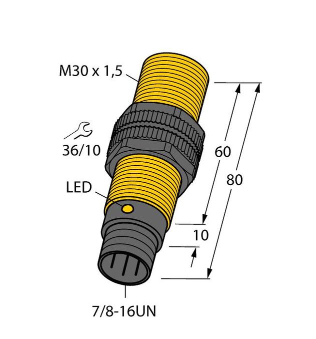 Turck BI10-P30-AZ3X-B2131, BI10-P30-RZ3X-B2131, BI10-P30-RZ3X-B2131/S100, NI15-P30-AZ3X-B2131/S100