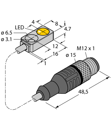 Turck BI2-Q4.7-AN6X-0.2-RS4T