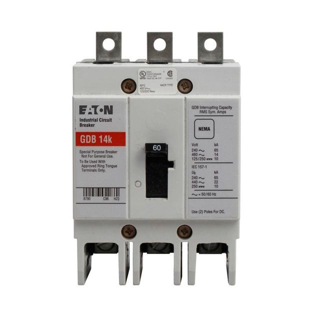 Eaton GDB3060D, GDB3060DS1, GDB3060DS101, GDB3060V, GDB3070D, GDB3070DS101, GDB3070V, GDB3080D, GDB3080DS1, GDB3080V, GDB3090D, GDB3090V, GDB3100D, GDB3100V