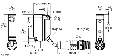 Turck BI5U-Q12-AN6X2-0.2-RS4T, BI5U-Q12-AP6X2-0.2-RS4T, BI5U-Q12-VP6X2-0.2-RS 4.4T