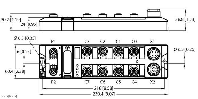 Turck TBEN-LH-16DIP, TBEN-LH-8IOL