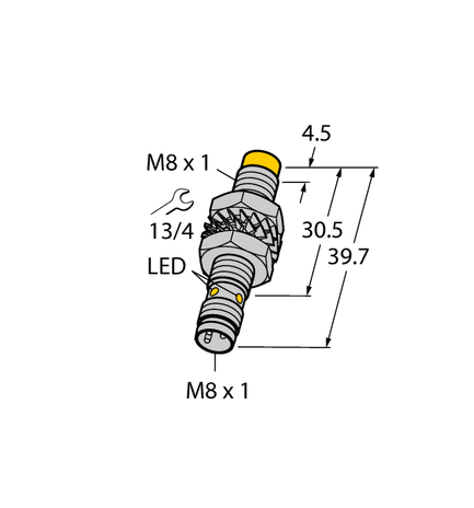 Turck NI3-M08-AN6X-V1131, NI3-M08-AP6X-V1131, NI5-M08-AN6X-V1131, NI5-M08-AP6X-V1131, NI5-M08-VP6X-V1141