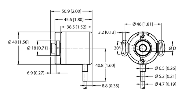 Turck REI-E-112I8E-2B1024-C, REI-E-112I8E-2B2500-C, REI-E-112IA0E-2B1024-C, REI-E-112IA0E-2B2500-C