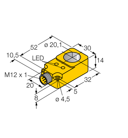 Turck BI20R-Q14-AN6X2-H1141, BI20R-Q14-AP6X2-H1141