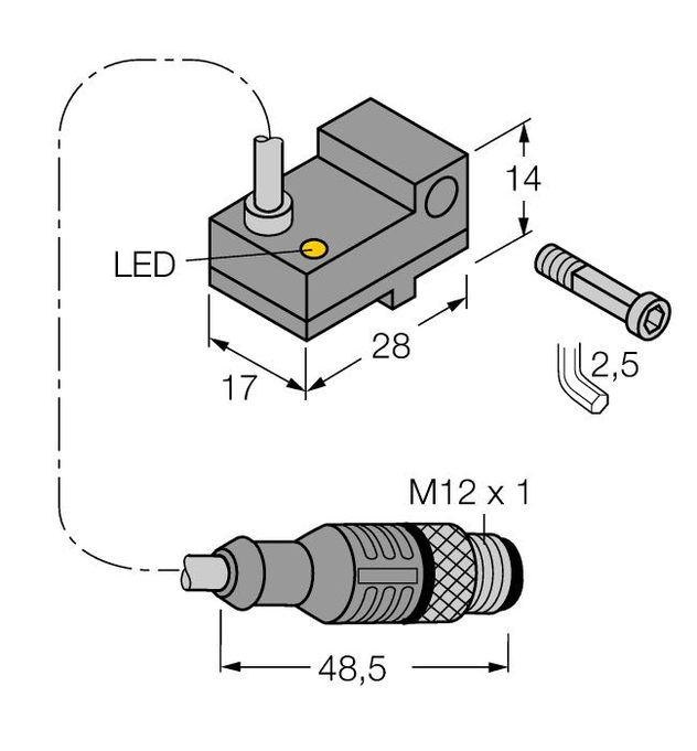 Turck BIM-NST-AP6X-0.6-RS4T/S34 W/O BKT