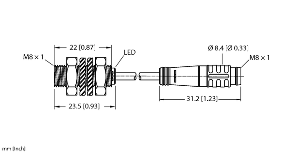 Turck BI1.5-EG08K-AP6X-0.2-PSG3, BI2-EG08K-AN6X-0.2-PSG3, BI2-EG08K-AP6X-0.2-PSG3, BI2-EG08K-AP6X-0.3-PSG3