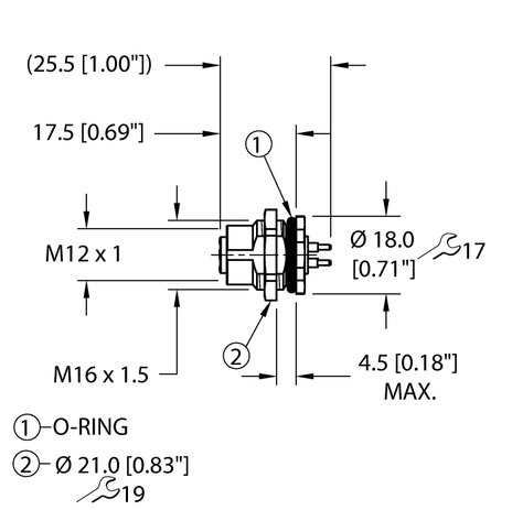 Turck FKFD46PT-P/M16
