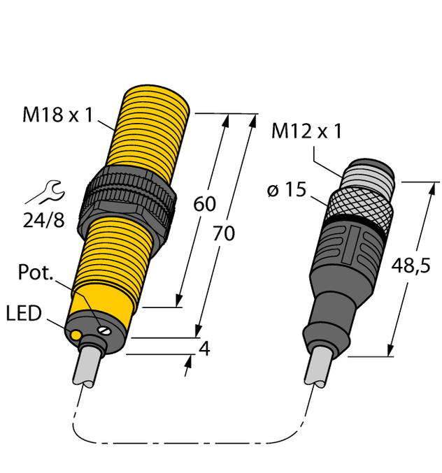 Turck BCF5-S18-AP4X-0.2-RS4T