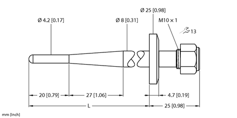 Turck THW-3-TRI3/4-A4-L035, THW-3-TRI3/4-A4-L100, THW-3-TRI3/4-A4-L150, THW-3-TRI3/4-A4-L250