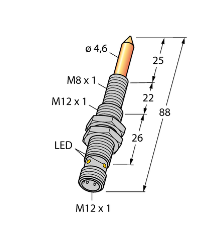 Turck NIMFE-EM12/4.6L88-UN6X-H1141/S1182, NIMFE-EM12/4.6L88-UP6X-H1141/S1182