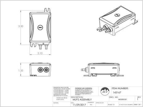 ACI A/MLP2-D10-W-U-A-A-0P, A/MLP2-D10-W-U-A-B-0P
