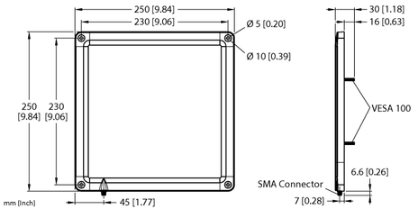 Turck TN-UHF-ANT-Q250-ETSI, TN-UHF-ANT-Q250-FCC