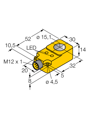 Turck BI15R-Q14-AN6X2-H1141, BI15R-Q14-AP6X2-H1141