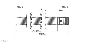 Turck 4602220, BI1.5-EG08-AP6X-V1131/S100, BI1.5-EG08-RN6X-V1131, BI1.5-EG08-RP6X-V1131, BI2-EG08-AN6X-V1131, BI2-EG08-AN6X-V1131/S1589, BI2-EG08-AP6X-V1131, BI2-EG08-AP6X-V1131/S1589, BI2-EG08-RN6X-V1131, BI2-EG08-RP6X-V1131, TURCK