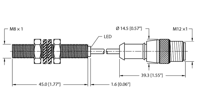 Turck BI3-EG08FE-AP6X-0.3-RS4T, BI3-EGT08FE-AN6X-0.5-RS4T, BI3-EGT08FE-AP6X-0.2-RS4T, BI3-EGT08FE-AP6X-0.5-RS4T/S1765