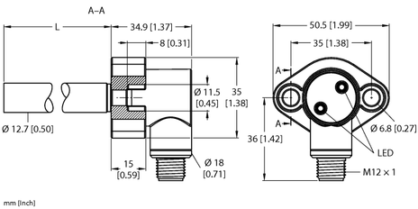 Turck BI1.5-CRS260C-AP6X2-H1141, BI1.5-CRS524C-AP6X2-H1141, BI1.5-CRS730C-AP6X2-H1141