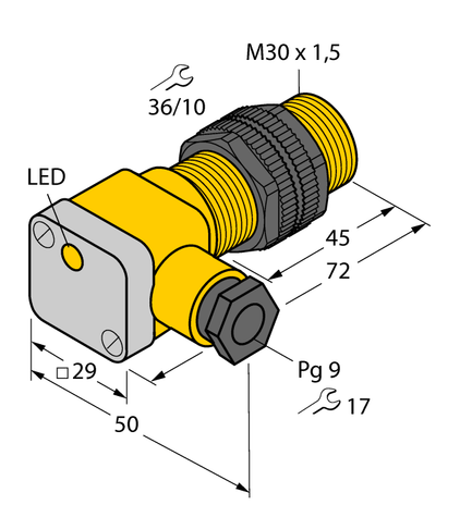 Turck BI10-P30SK-Y1X, NI15-P30SK-Y1X