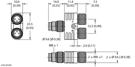 Turck YP2-MFS 3/2MFK 3/S651, YP2-MFS 4/2MFK 3, YP2-MFS4/2MFK4/S651, YP2-PX2-MFS 4/2MFK 3