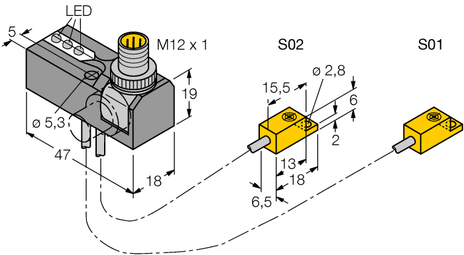 Turck NI2-ISI-0.055-BDS-2AP6X3-H1141/S34, NI2-ISI-0.1-BDS-2AP6X3-H1141/S34