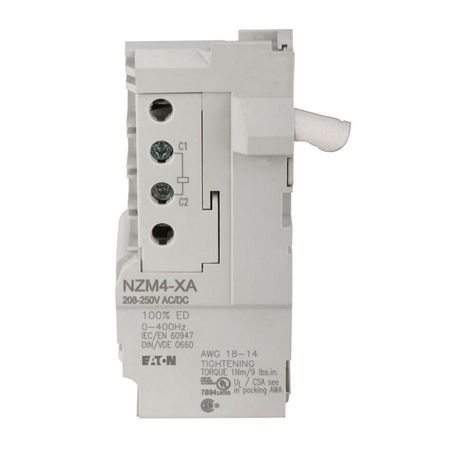 Eaton NZM4-XA110-130AC/DC, NZM4-XA208-250AC/DC, NZM4-XA24AC/DC, NZM4-XAHIV24AC/DC