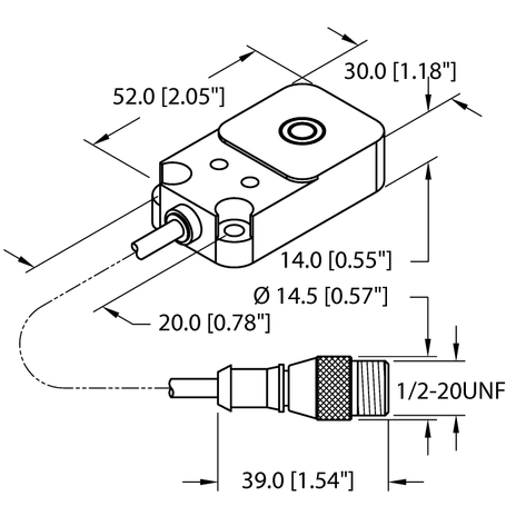 Turck BI10-Q14-ADZ32X2-0.2-SB3T, NI20-Q14-ADZ32X2-0.2-SB3T