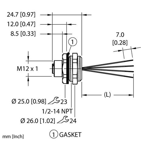 Turck EFKBH-A4.400.2-0.5, EFKBH-A4.400.2-1, EFKBH-A4.400.8-0.5, EFKVH-A4.400.2-0.5, EFKVH-A4.400.2-1, EFKVH-A4.400.2-2