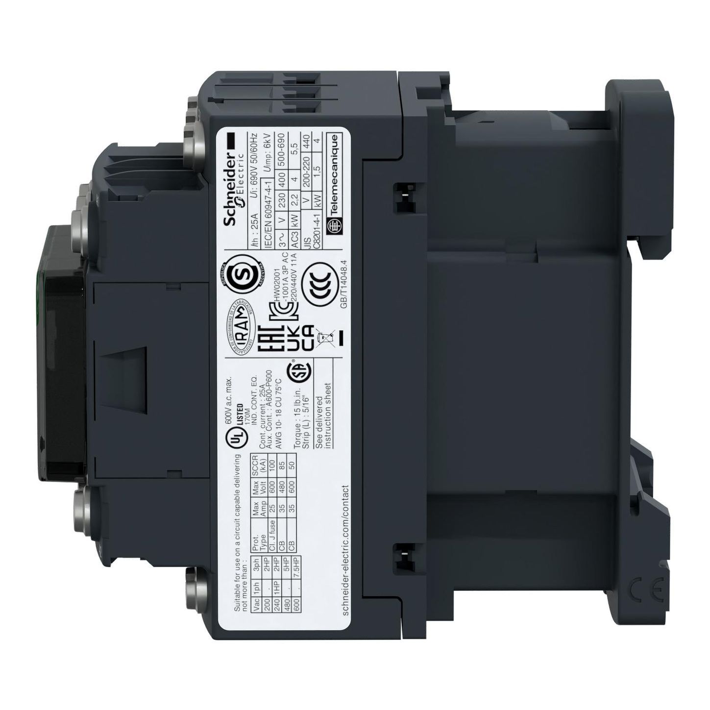 Schneider Electric, Square D LC1D096BD, LC1D126B7, LC1D126BL, LC1D126F7, LC1D126M7, LC1D186F7