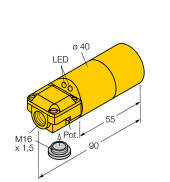 Turck BC20-K40SR-FDZ3X2, BC20-K40SR-FZ3X2, BC20-K40SR-VN4X2, BC20-K40SR-VP4X2, DNI30U-K40SR-AP4X2