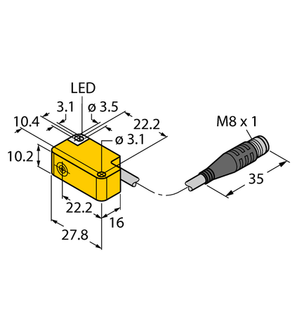 Turck BI2-Q10S-AP6X-0.2-PSG3, BI2-Q10S-AP6X-0.4-PSG3, BI2-Q10S-AZ31X-0.2-PSG3F