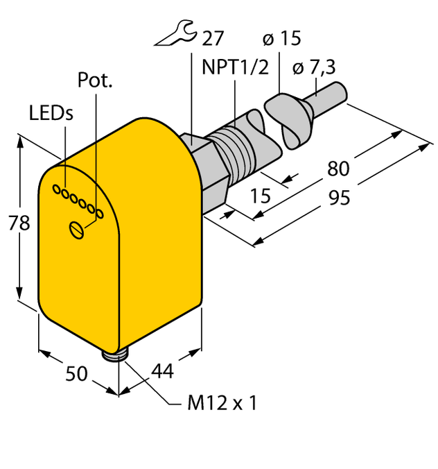 Turck FCS-N1/2A4P-LIX-H1141/L080