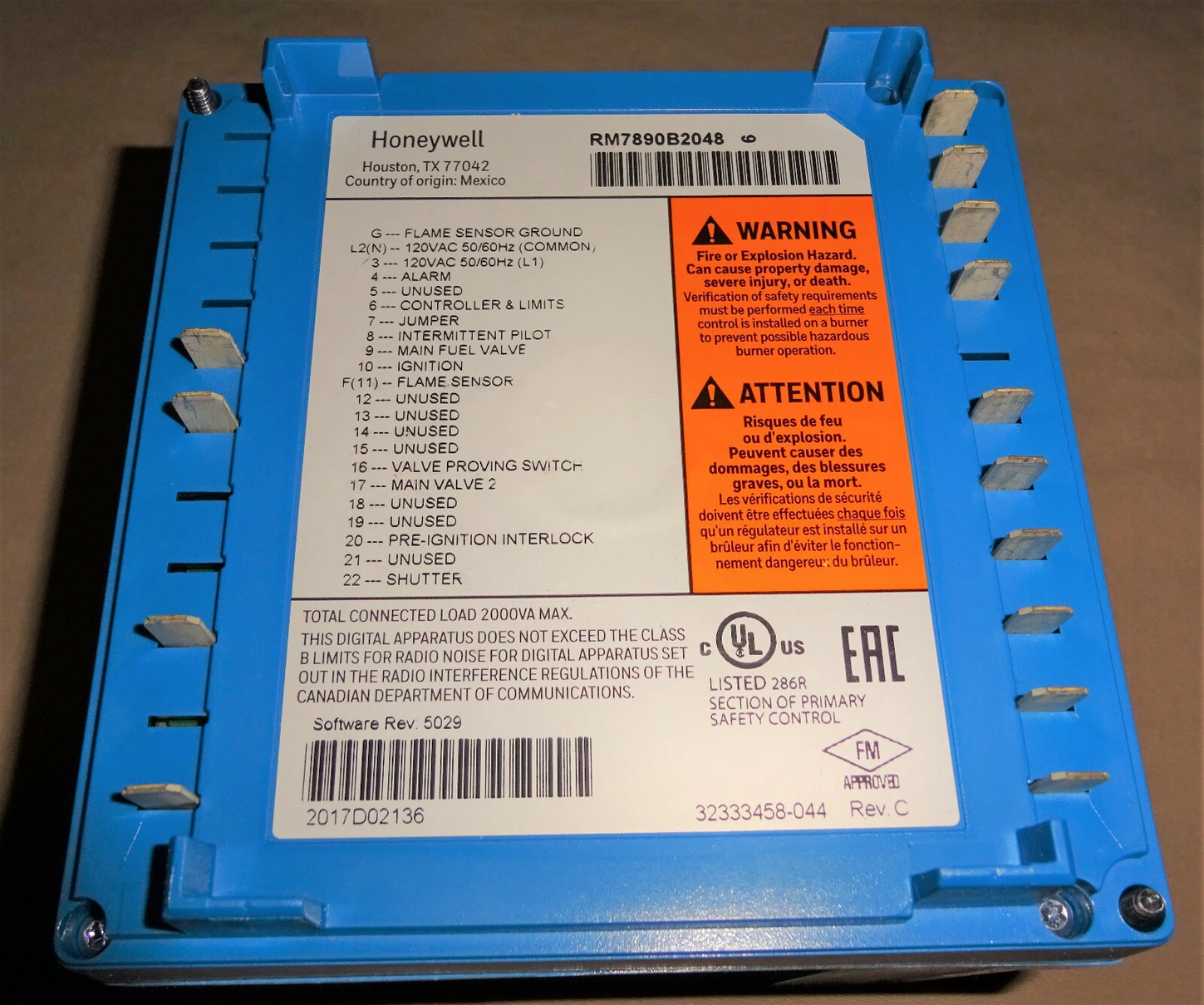 Honeywell RM7890B2048 4