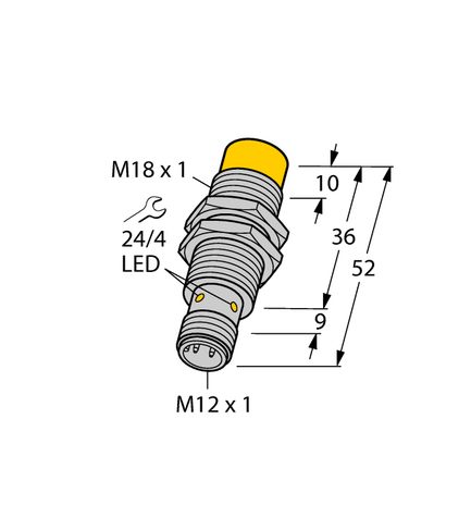Turck NI10-EM18-Y1X-H1141, NI10-M18-AN6X-H1141, NI10-M18-AP6X-H1141, NI10-M18-Y1X-H1141, NI12U-EM18-AN6X-H1141, NI12U-EM18-AP6X-H1141, NI12U-EM18-AP6X2-H1141, NI12U-EM18-RP6X-H1141, NI12U-M18-AN6X-H1141, NI12U-M18-AP6X-H1141, NI14-M18-AD4X-H1141, NI14-M18-AD4X-H1144, NI14-M18-AN6X-H1141, NI14-M18-AP6X-H1141, NI14-M18-RP6X-H1141