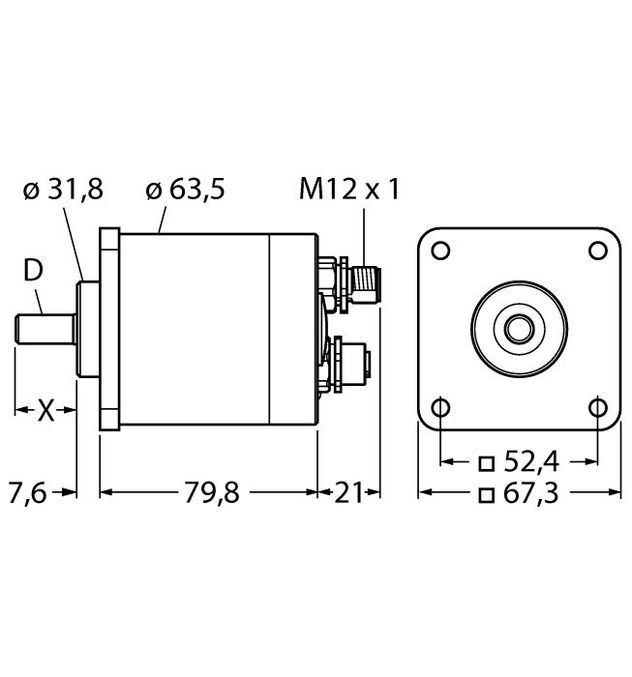 Turck RM-89SA1R-9B28B-B2M12
